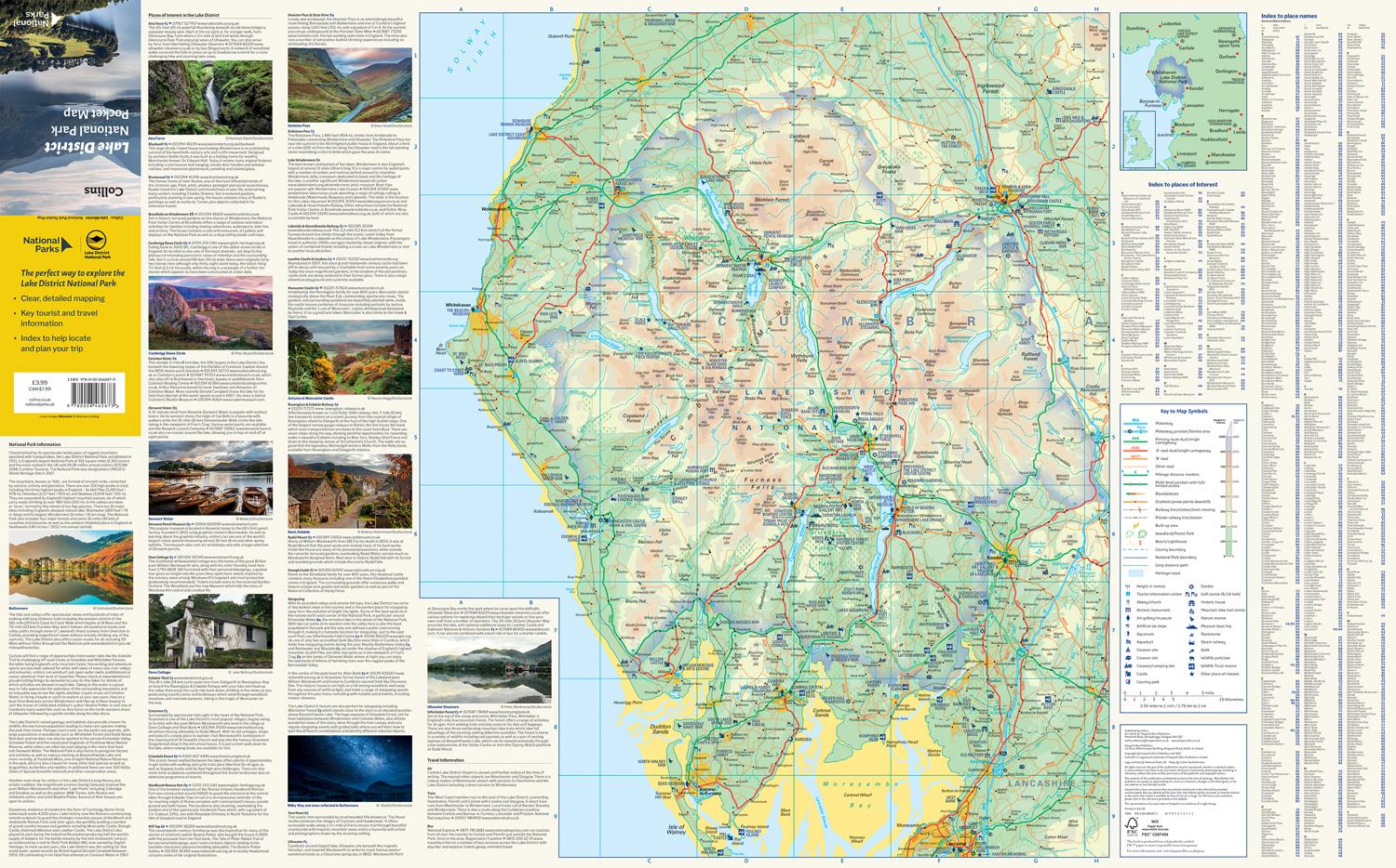 Bild: 9780008462673 | Lake District National Park Pocket Map | Collins Maps (u. a.) | 2022