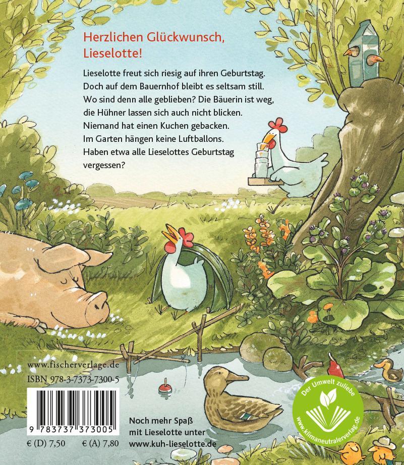 Rückseite: 9783737373005 | Ein Geburtstagsfest für Lieselotte Mini HC | Alexander Steffensmeier