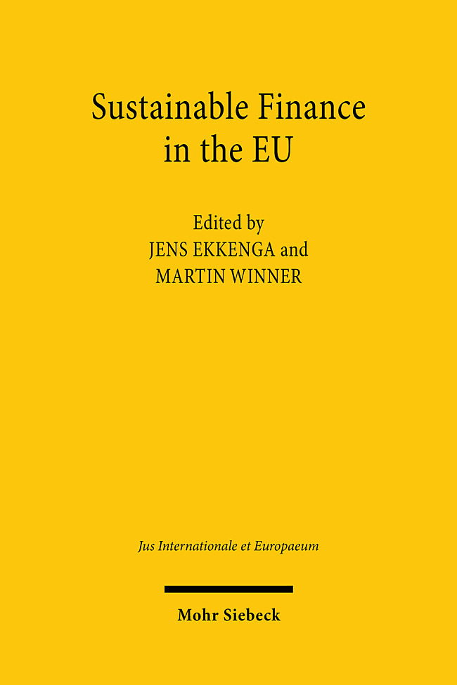 Cover: 9783161637223 | Sustainable Finance in the EU | Jens Ekkenga (u. a.) | Taschenbuch