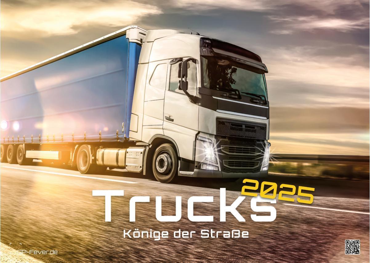 Cover: 9783986734114 | Trucks - Könige der Straße - LKW - 2025 - Kalender DIN A3 | de | 2025