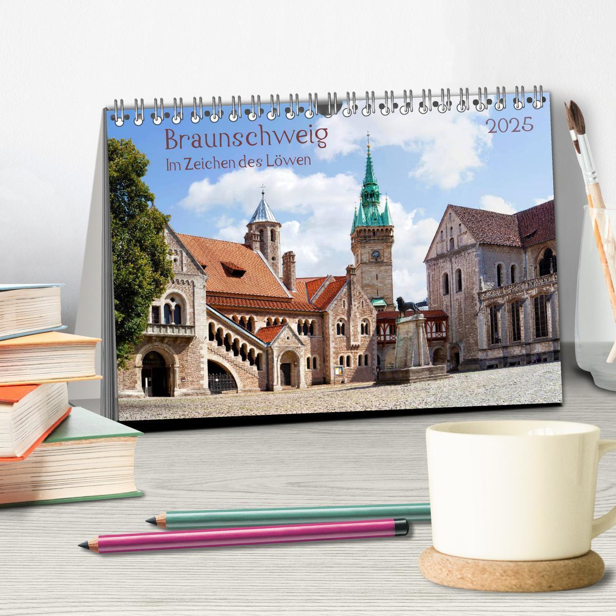 Bild: 9783435193387 | Braunschweig Im Zeichen des Löwen (Tischkalender 2025 DIN A5 quer),...