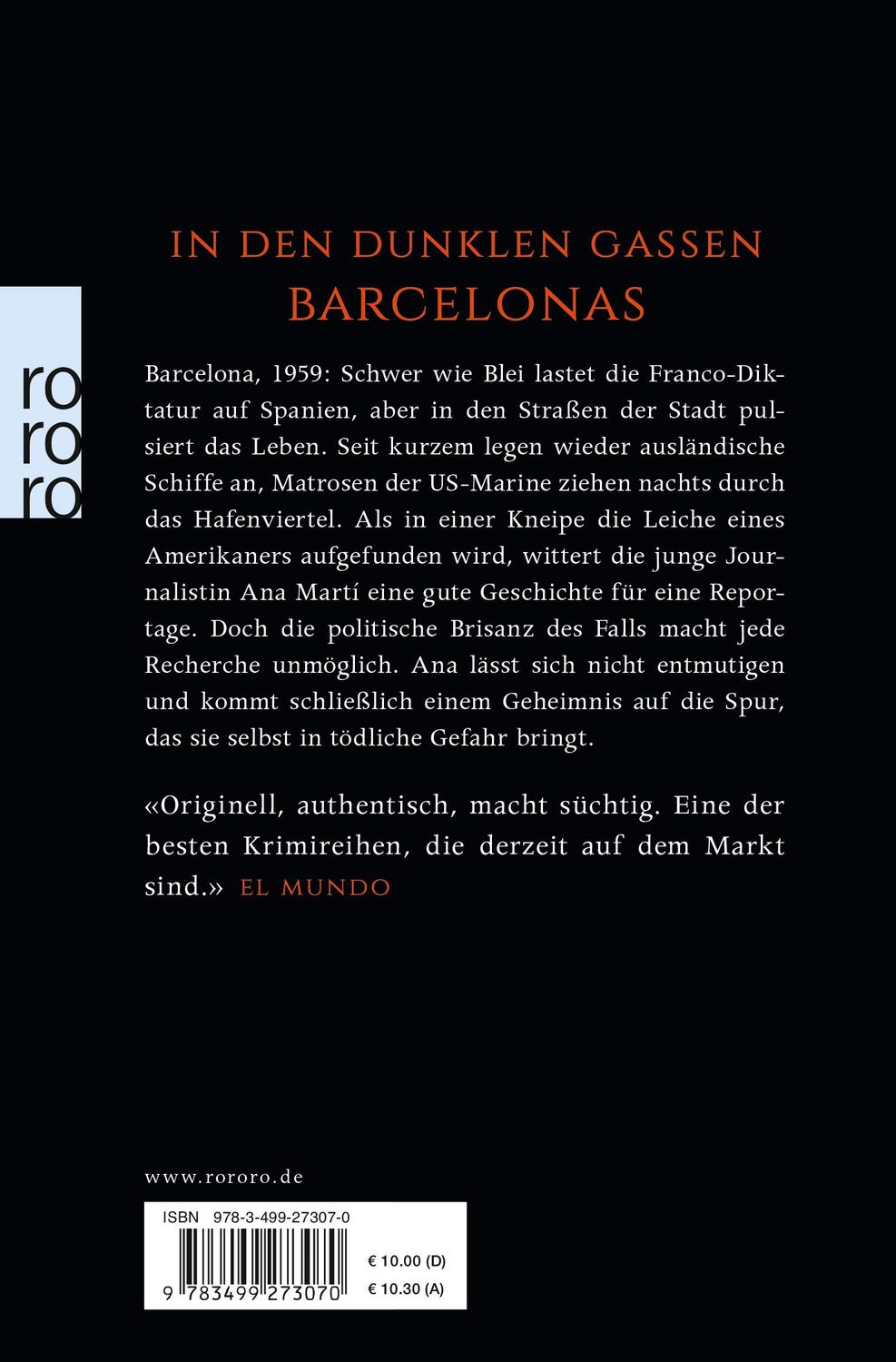 Rückseite: 9783499273070 | Auf der anderen Seite der Ramblas | Roman | Rosa Ribas (u. a.) | Buch