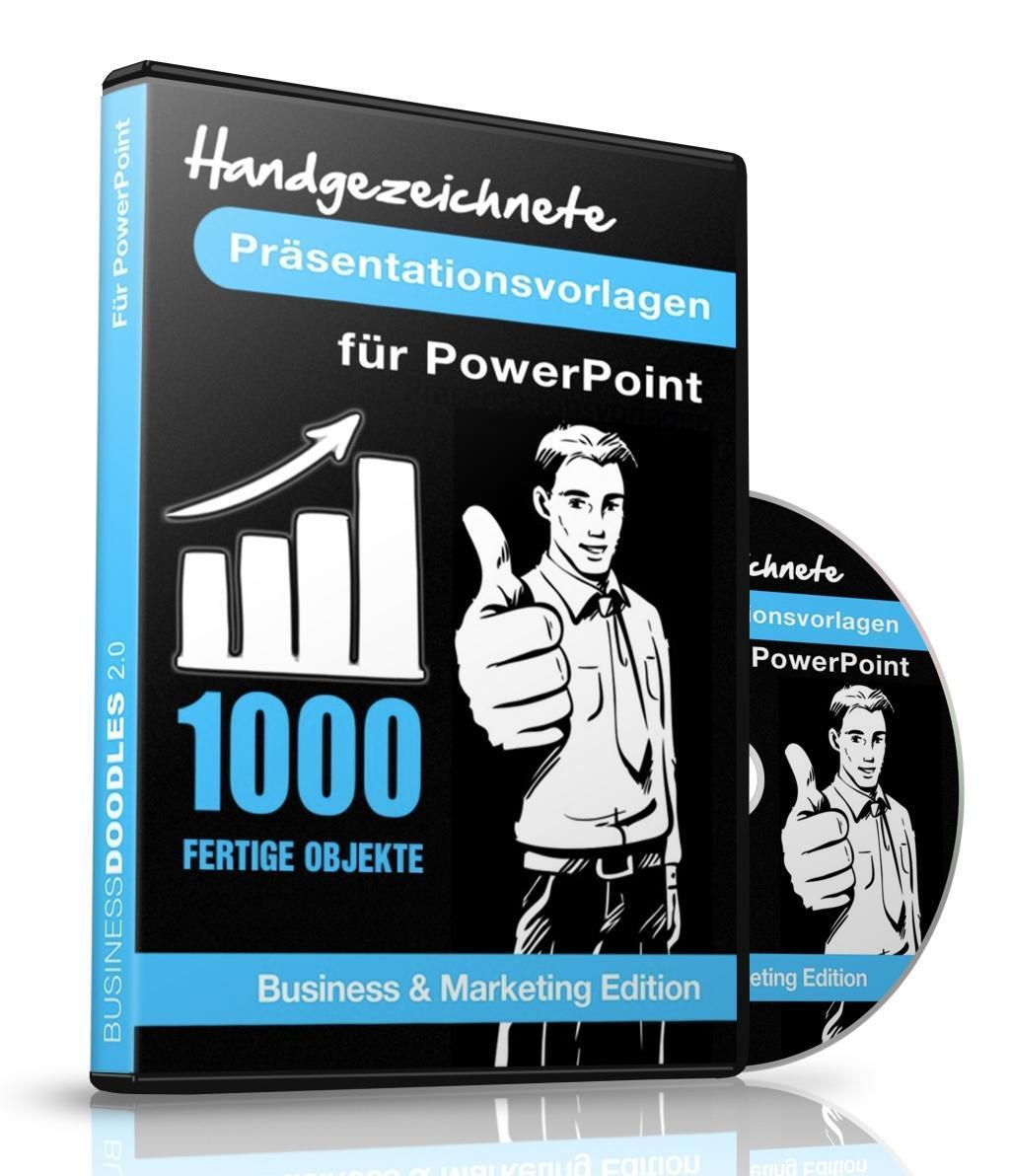 Cover: 788490420248 | 1000 Handgezeichnete Präsentationsvorlagen für PowerPoint, 1 CD-ROM...