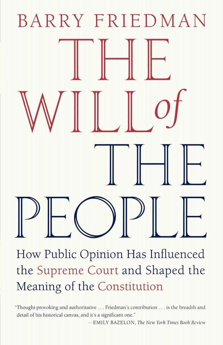 Cover: 9780374532376 | The Will of the People | Barry Friedman | Taschenbuch | Paperback