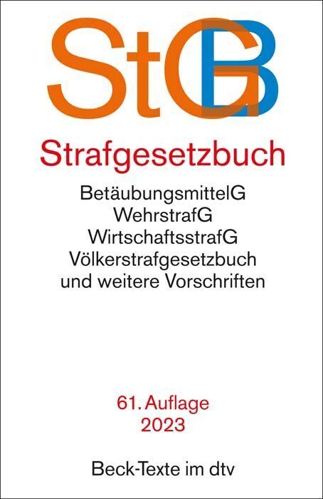 Cover: 9783423531641 | Strafgesetzbuch StGB | Taschenbuch | Deutsch | 2023 | DTV
