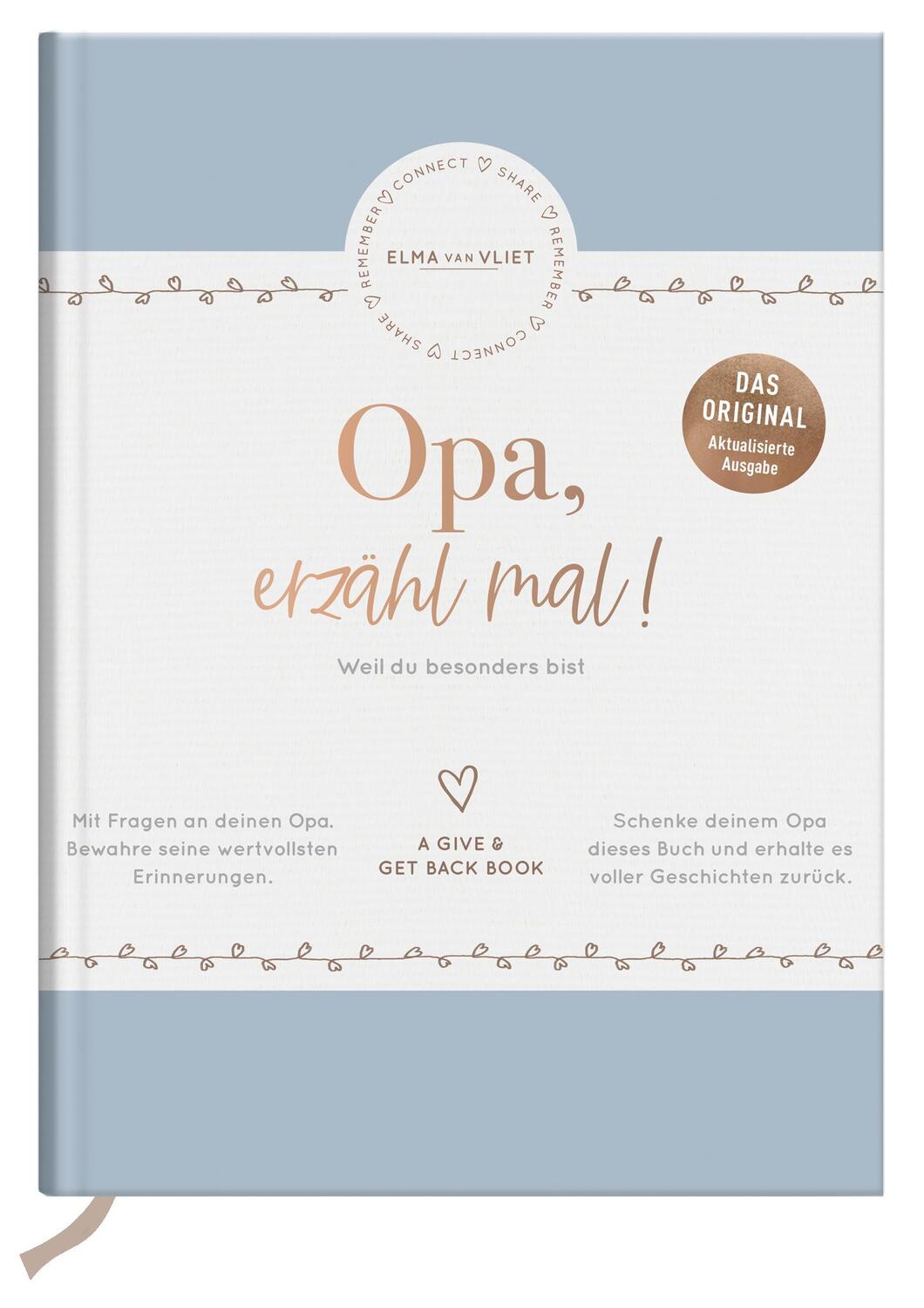 Cover: 9783426655924 | Opa, erzähl mal | Das Erinnerungsalbum deines Lebens | Elma van Vliet