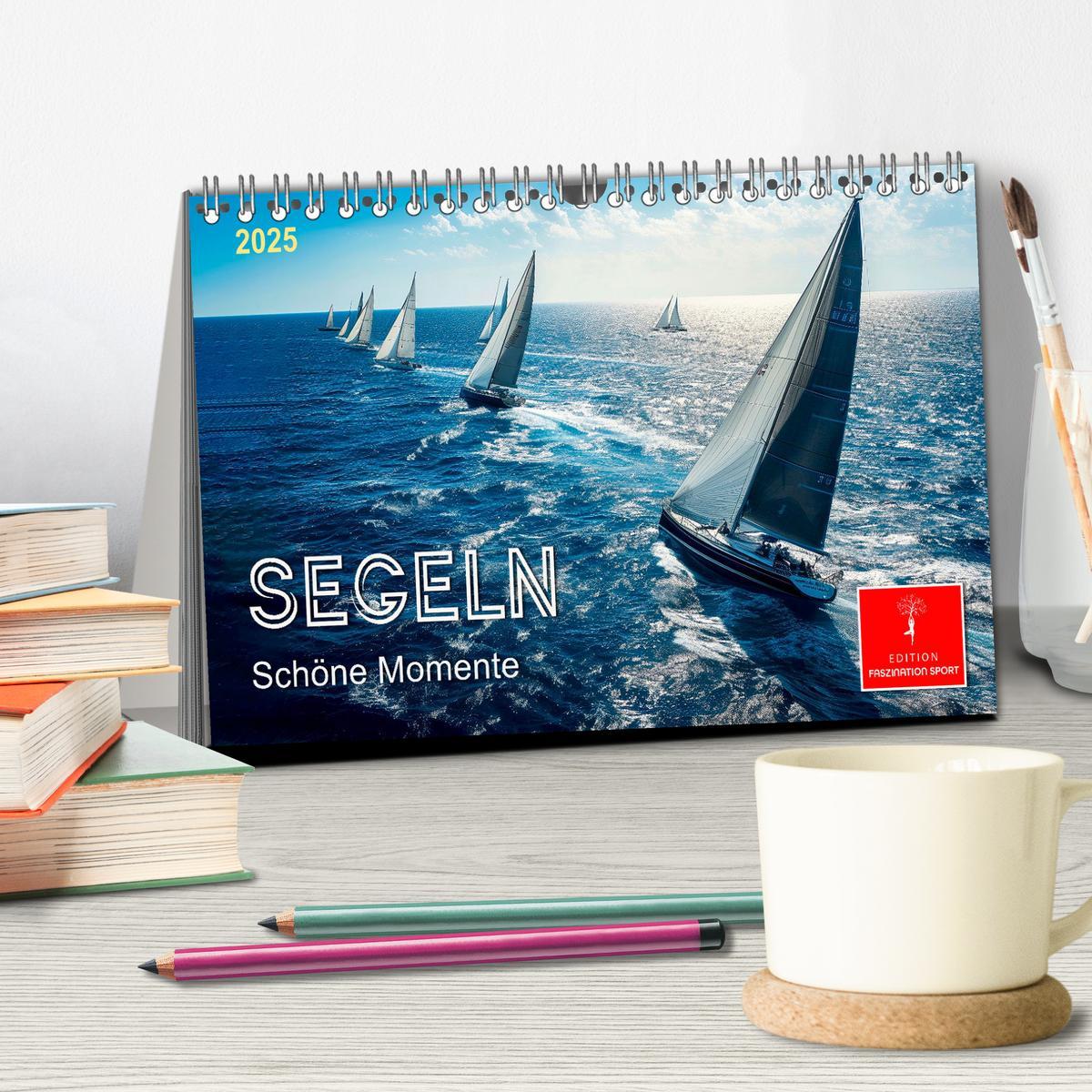 Bild: 9783383779633 | Segeln - schöne Momente (Tischkalender 2025 DIN A5 quer), CALVENDO...