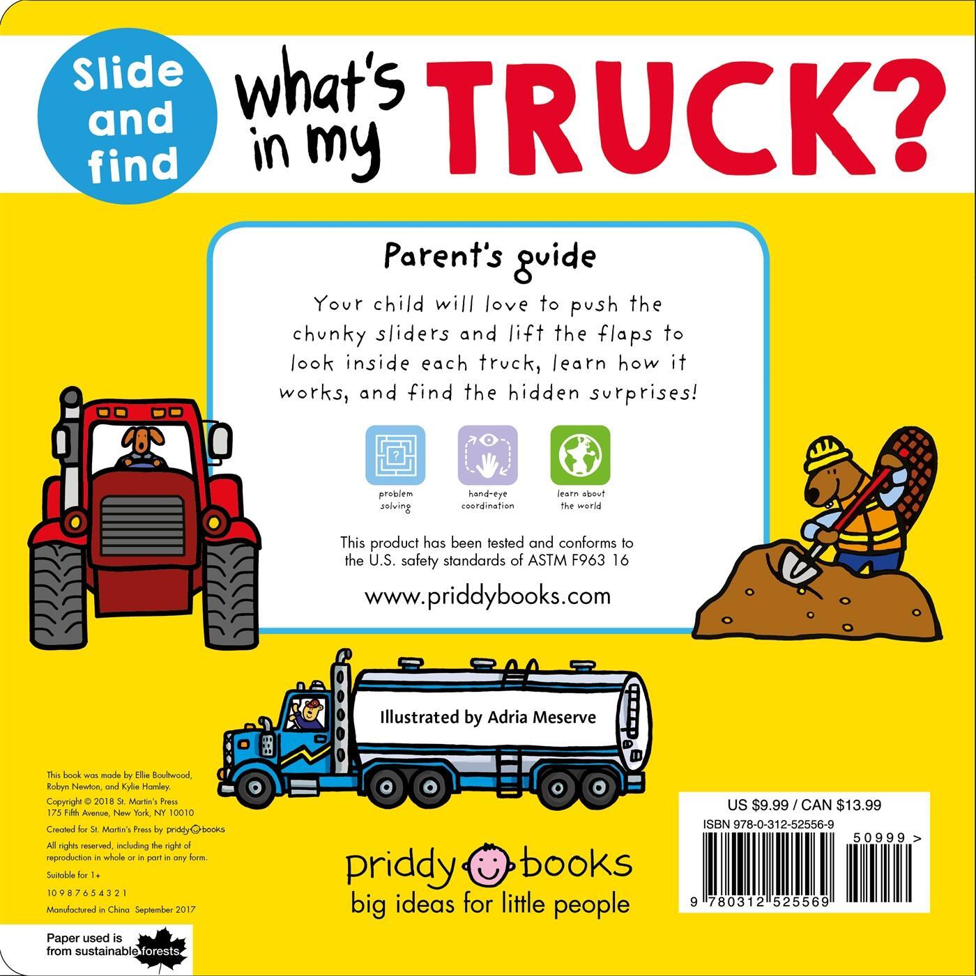 Rückseite: 9780312525569 | What's in my Truck? | A slide and find book | Roger Priddy | Buch