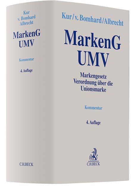Cover: 9783406796562 | MarkenG - UMV | Markengesetz, Verordnung über die Unionsmarke | Buch