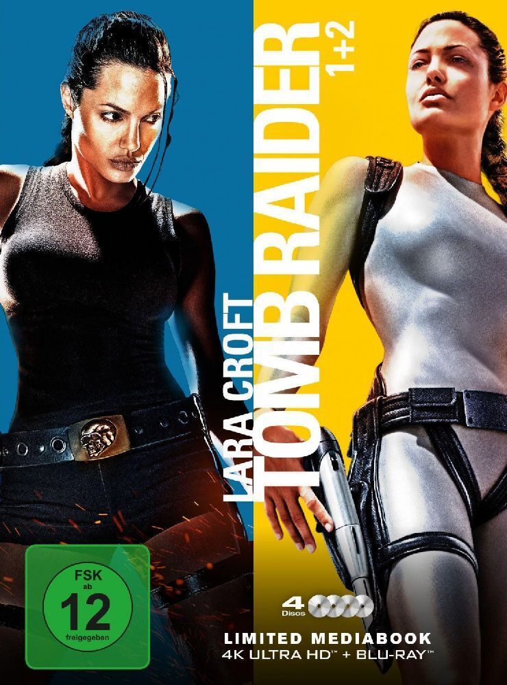 Cover: 4061229198967 | Lara Croft: Tomb Raider 1+2 4K, 4 UHD Blu-ray (Limited Mediabook)