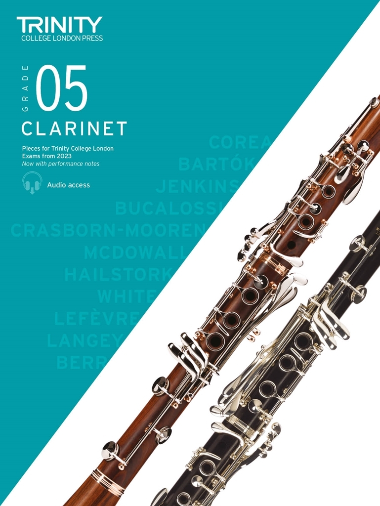 Cover: 9780857369734 | Trinity College London Clarinet Exam Pieces from 2023: Grade 5 | 2022