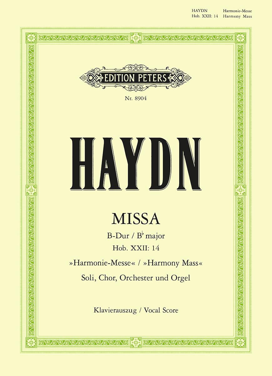 Cover: 9790014102722 | Missa in B Flat Hob. Xxii:14 Harmony Mass (Vocal Score) | Sheet | Buch