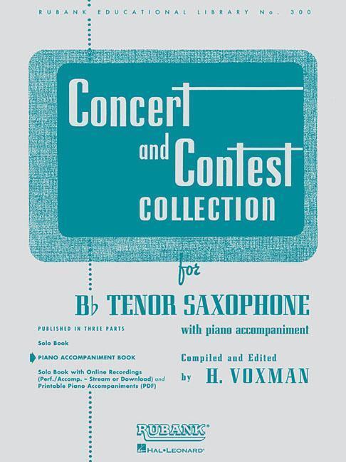 Cover: 9781423445524 | Concert and Contest Collection for BB Tenor Saxophone: Piano...