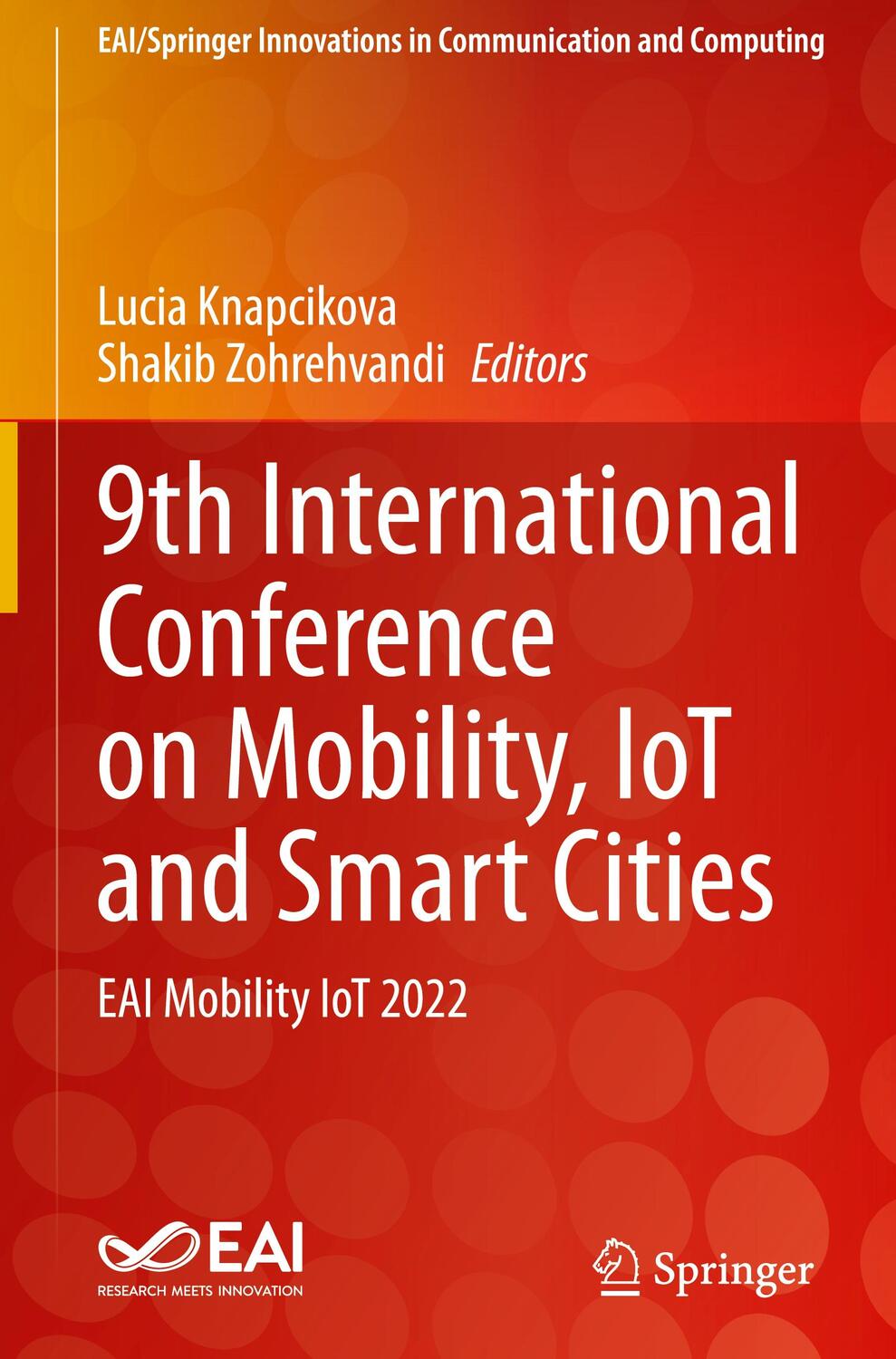 Cover: 9783031282249 | 9th International Conference on Mobility, IoT and Smart Cities | Buch