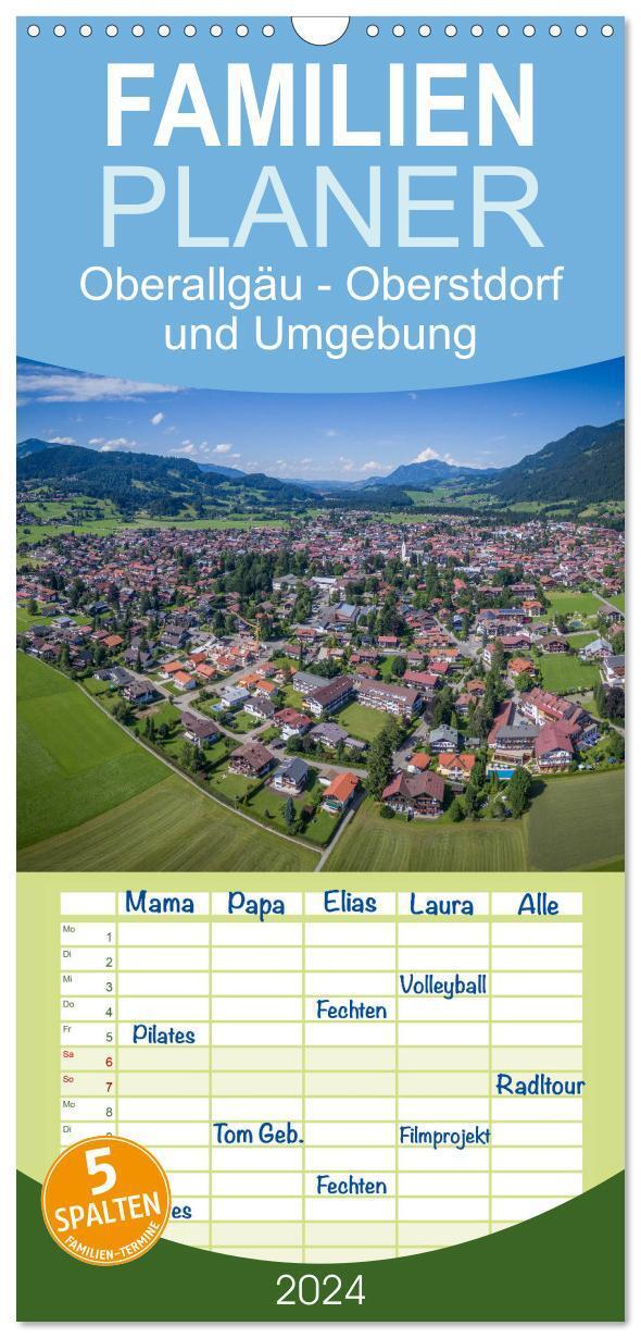 Cover: 9783383080241 | Familienplaner 2024 - Oberallgäu - Oberstdorf und Umgebung mit 5...