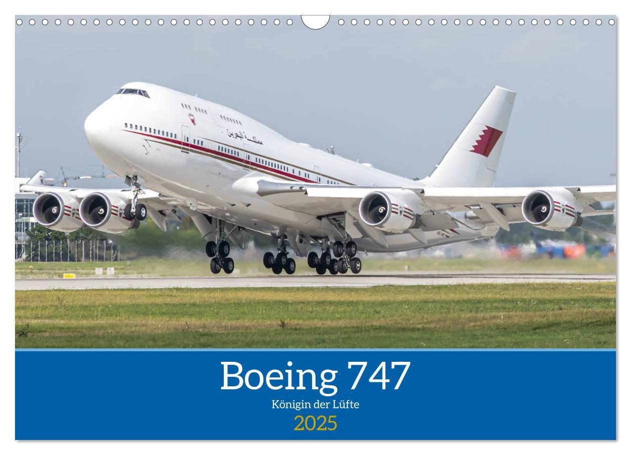 Cover: 9783435014477 | Boeing 747 Kalender (Wandkalender 2025 DIN A3 quer), CALVENDO...