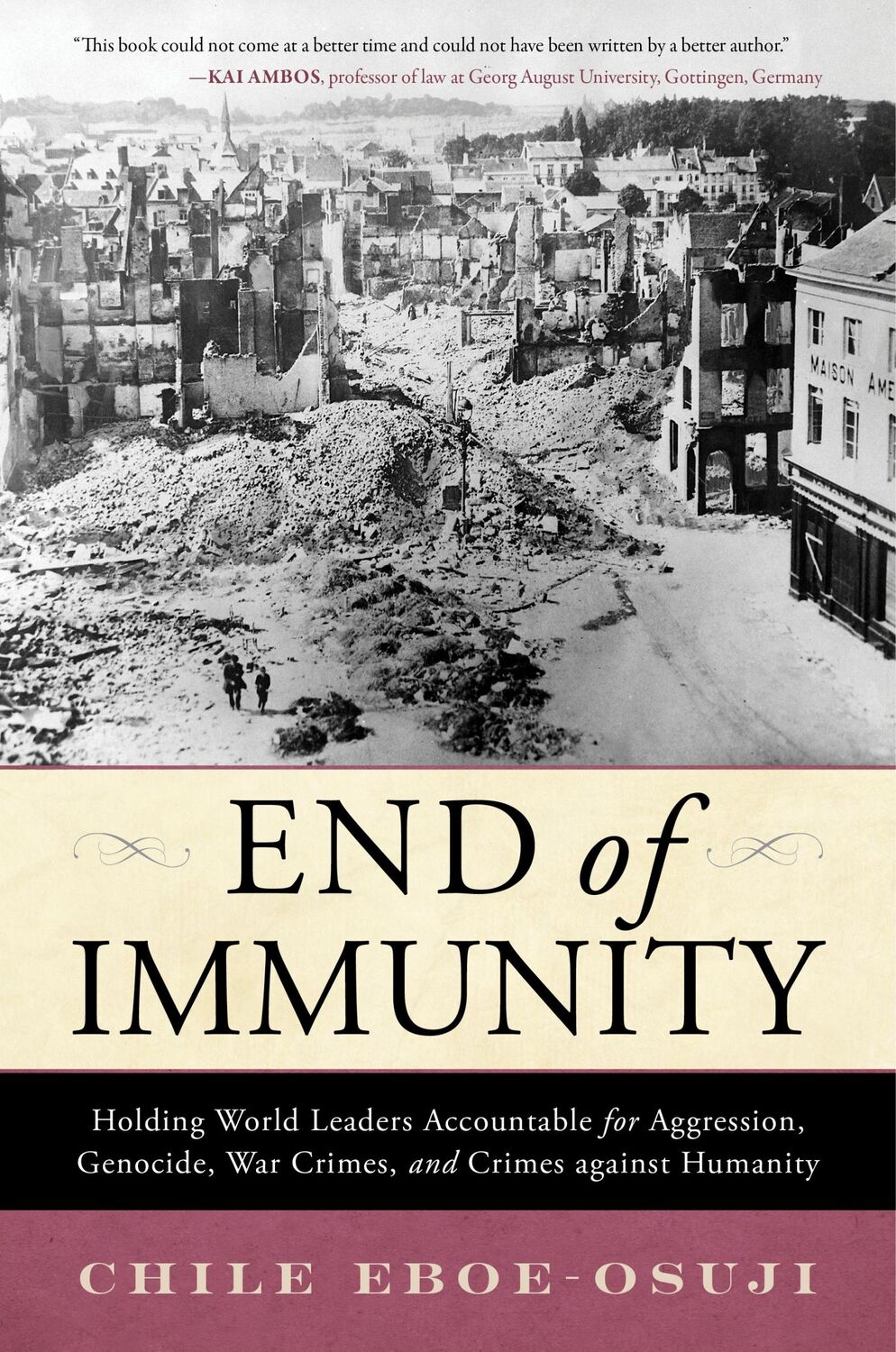 Cover: 9781633889903 | End of Immunity | Chile Eboe-Osuji | Buch | Prometheus (Rowman) | 2024