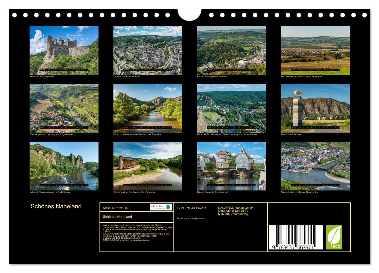 Bild: 9783435667871 | Schönes Naheland (Wandkalender 2025 DIN A4 quer), CALVENDO...