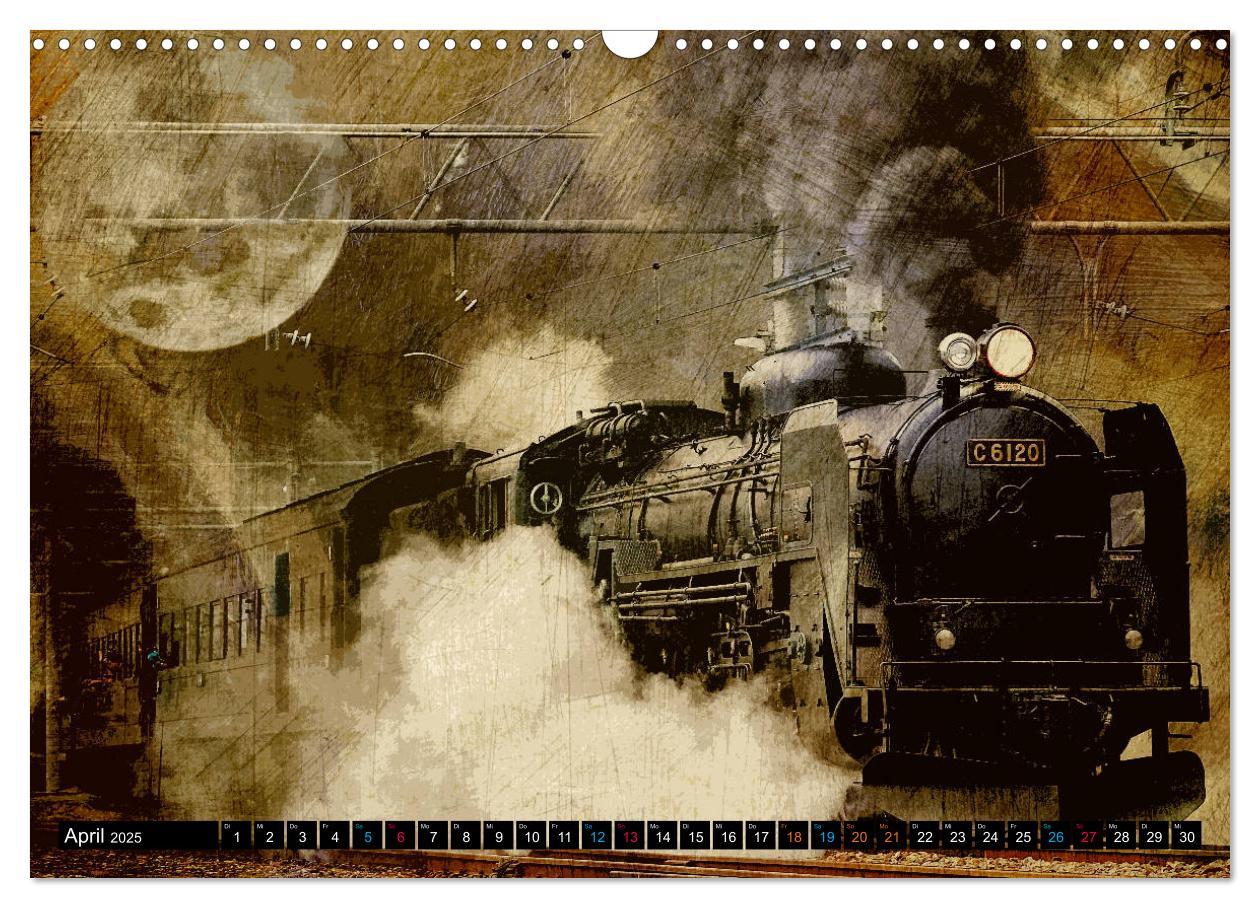 Bild: 9783435182329 | EISENBAHN - Dampf, Diesel und Strom (Wandkalender 2025 DIN A3...