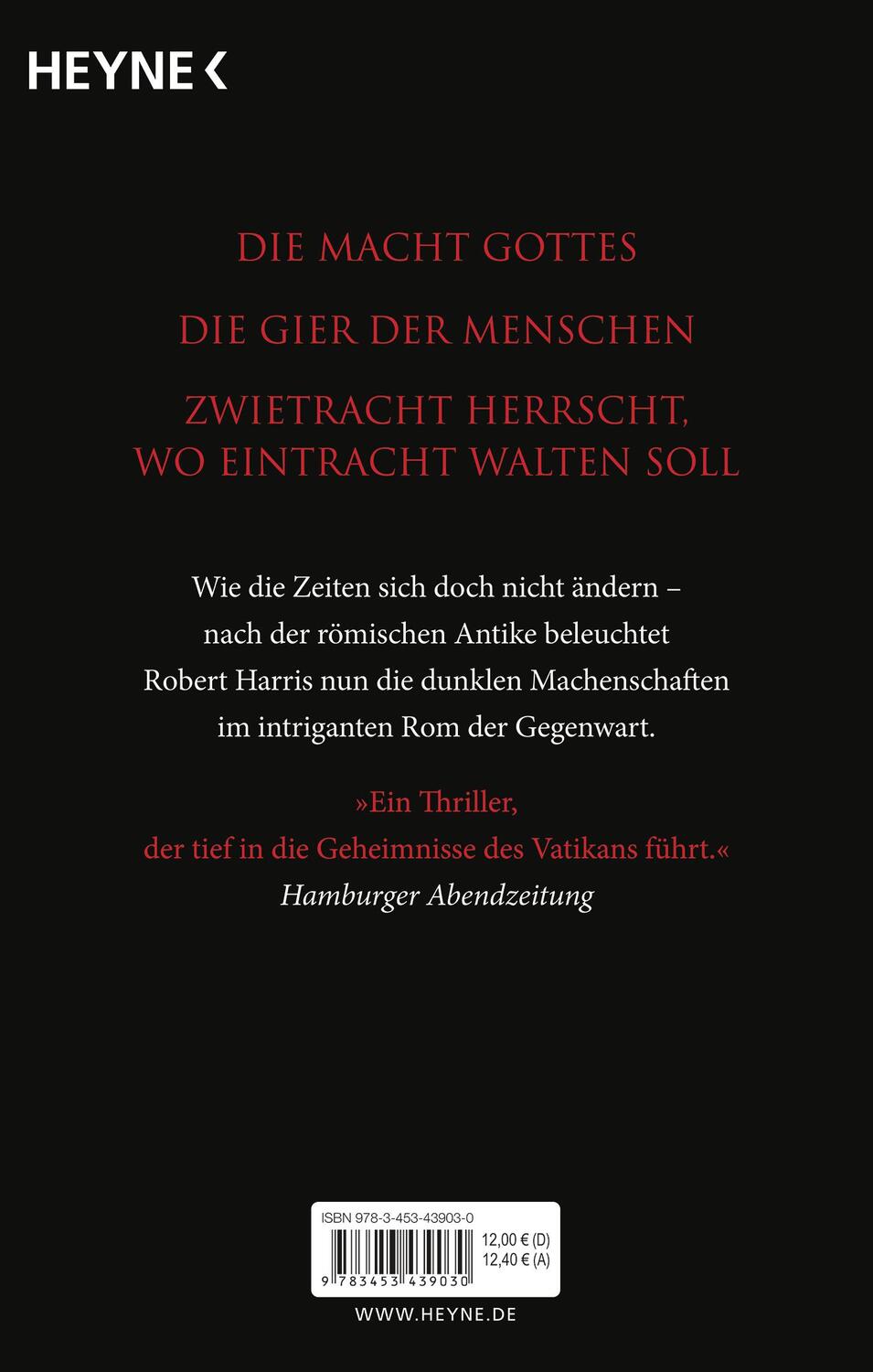 Bild: 9783453439030 | Konklave | Robert Harris | Taschenbuch | 368 S. | Deutsch | 2017