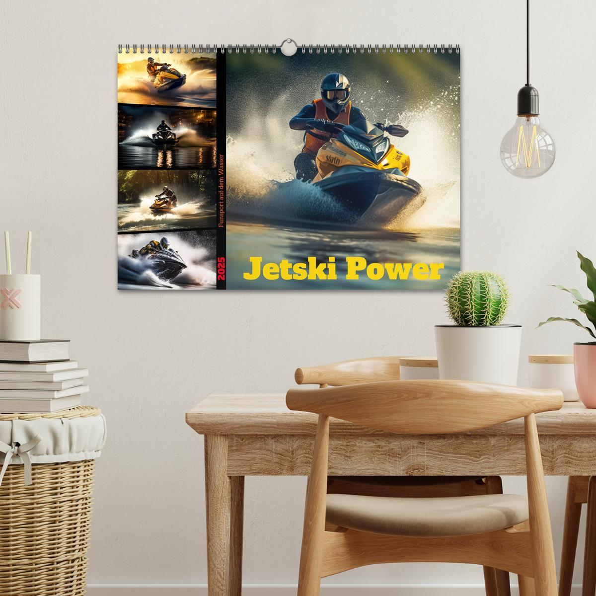 Bild: 9783383909238 | Jetski Power (Wandkalender 2025 DIN A3 quer), CALVENDO Monatskalender