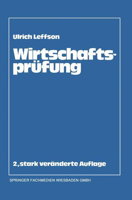 Cover: 9783409350723 | Wirtschaftsprüfung | Ulrich Leffson | Taschenbuch | Paperback | xxiv