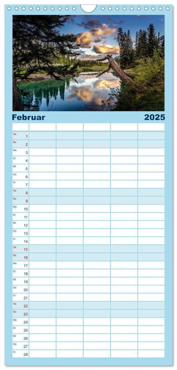 Bild: 9783457119617 | Familienplaner 2025 - West-Kanada mit 5 Spalten (Wandkalender, 21 x...