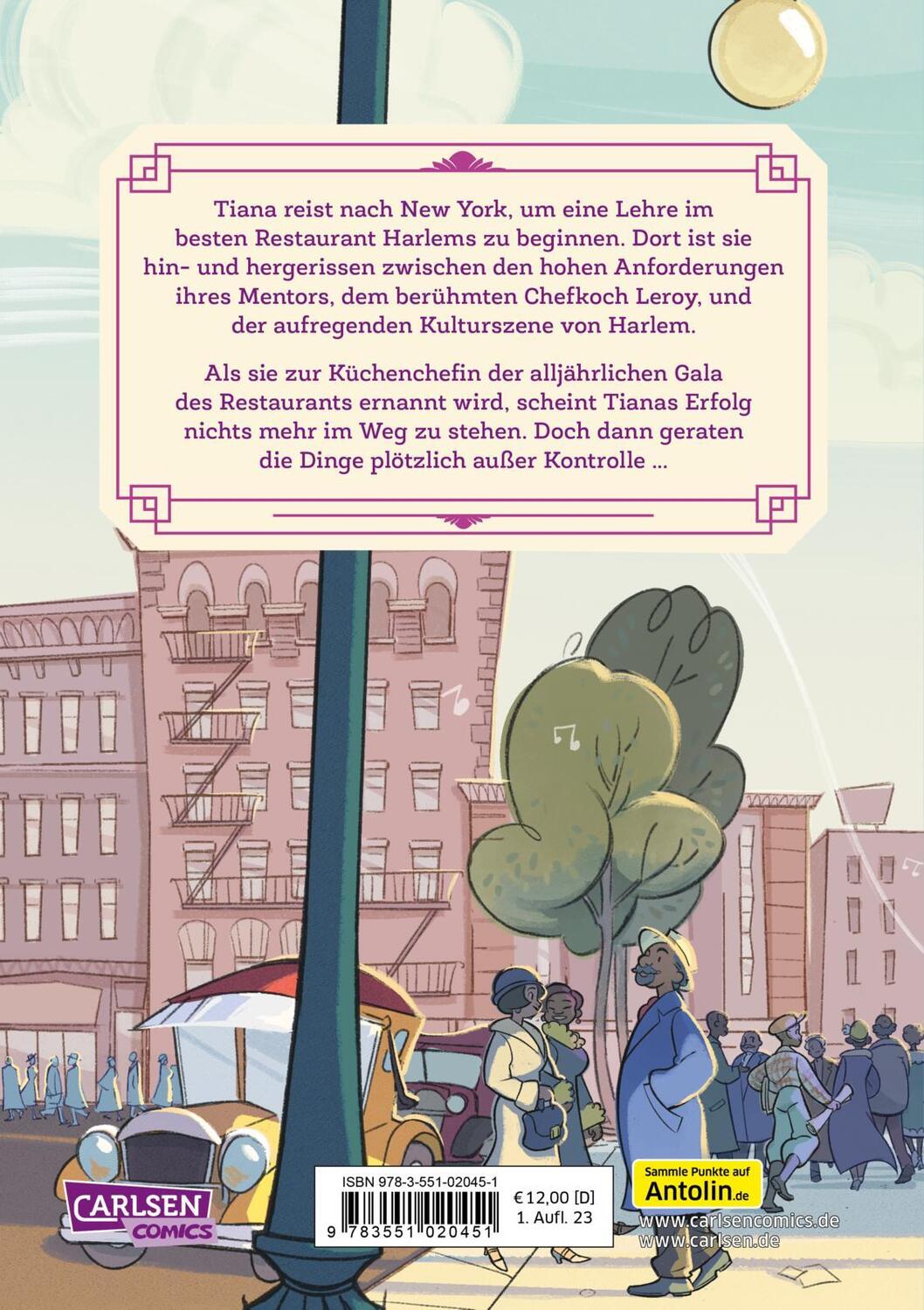 Rückseite: 9783551020451 | Disney Adventure Journals: Tiana und der Zauber von Harlem | Buch