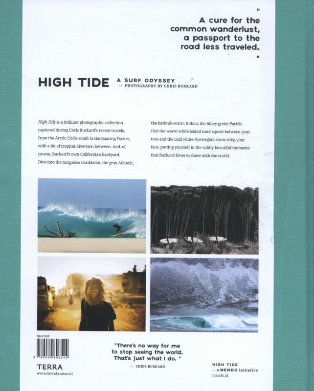Rückseite: 9789089896544 | High Tide, A Surf Odyssey | Photographs by Chris Burkard | Burkard