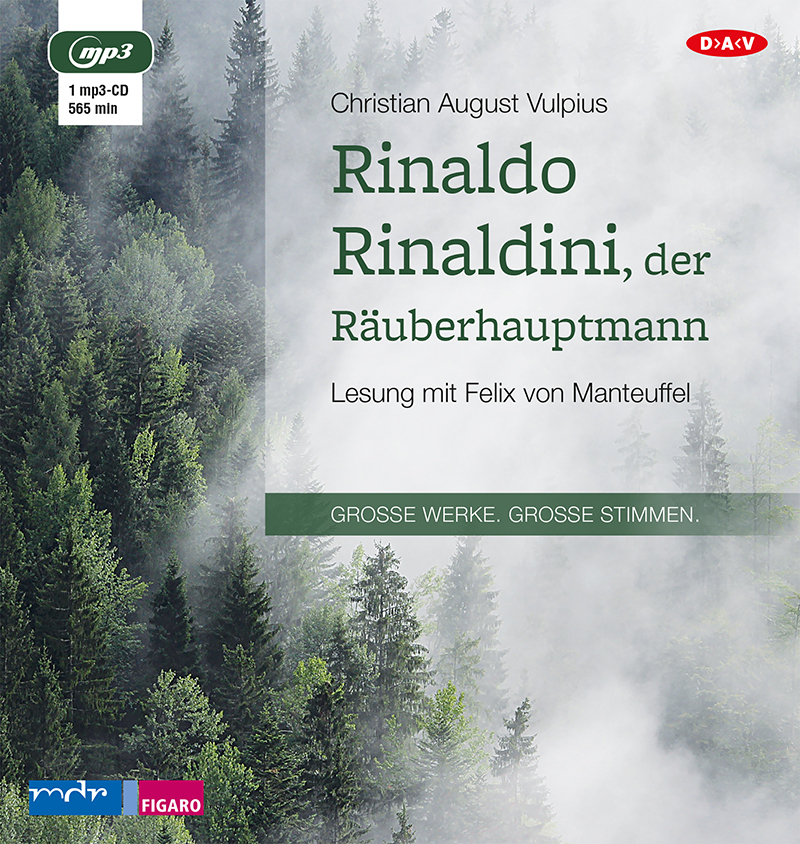 Cover: 9783862315772 | Rinaldo Rinaldini, der Räuberhauptmann, 1 Audio-CD, 1 MP3 | Vulpius