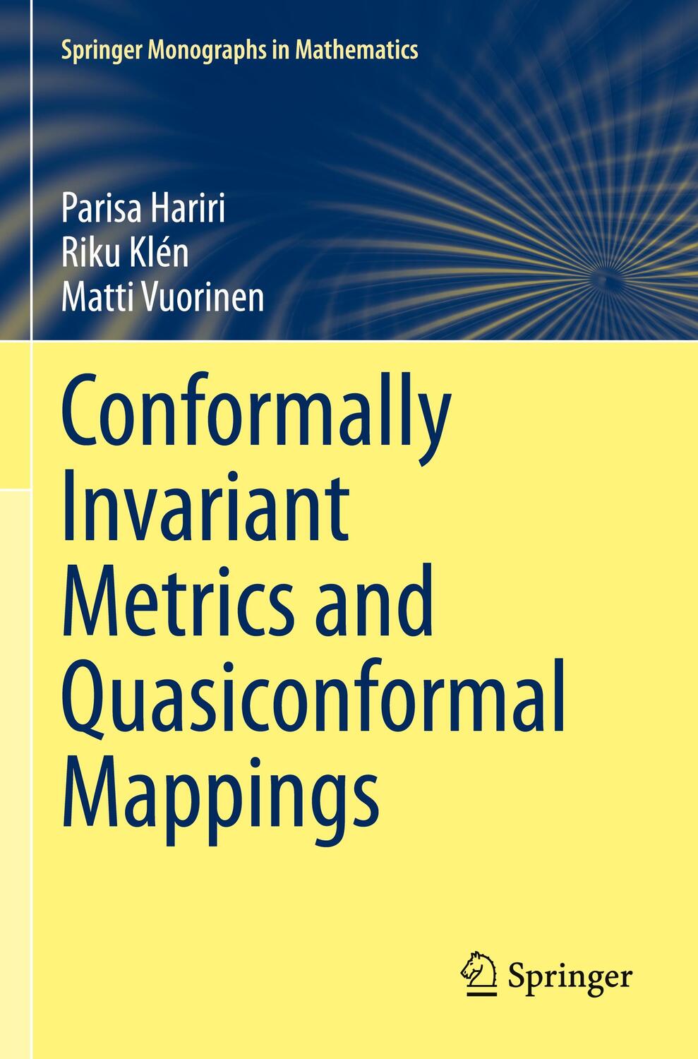 Cover: 9783030320706 | Conformally Invariant Metrics and Quasiconformal Mappings | Buch | XIX