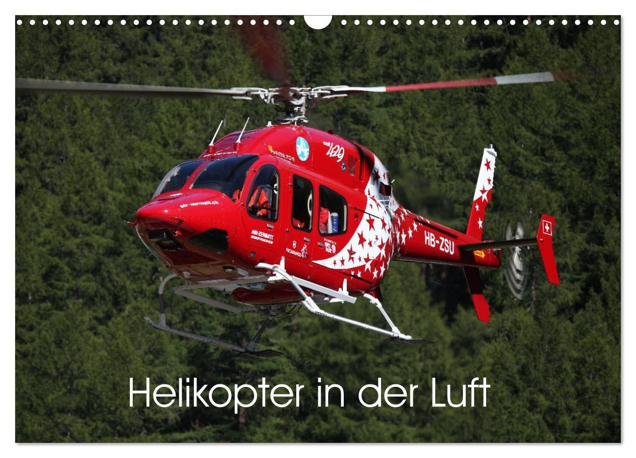 Cover: 9783435634866 | Helikopter in der Luft (Wandkalender 2025 DIN A3 quer), CALVENDO...