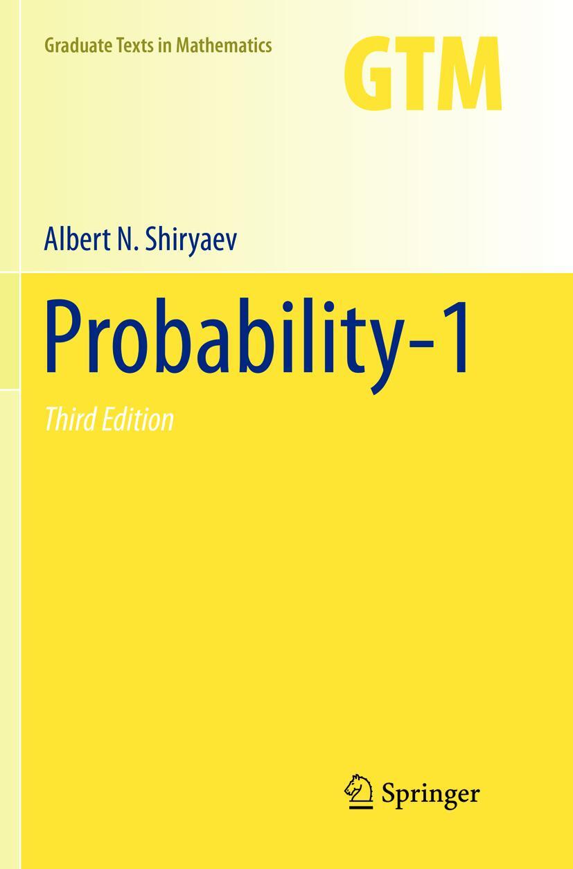 Cover: 9781493979059 | Probability-1 | Albert N. Shiryaev | Taschenbuch | Paperback | XVII