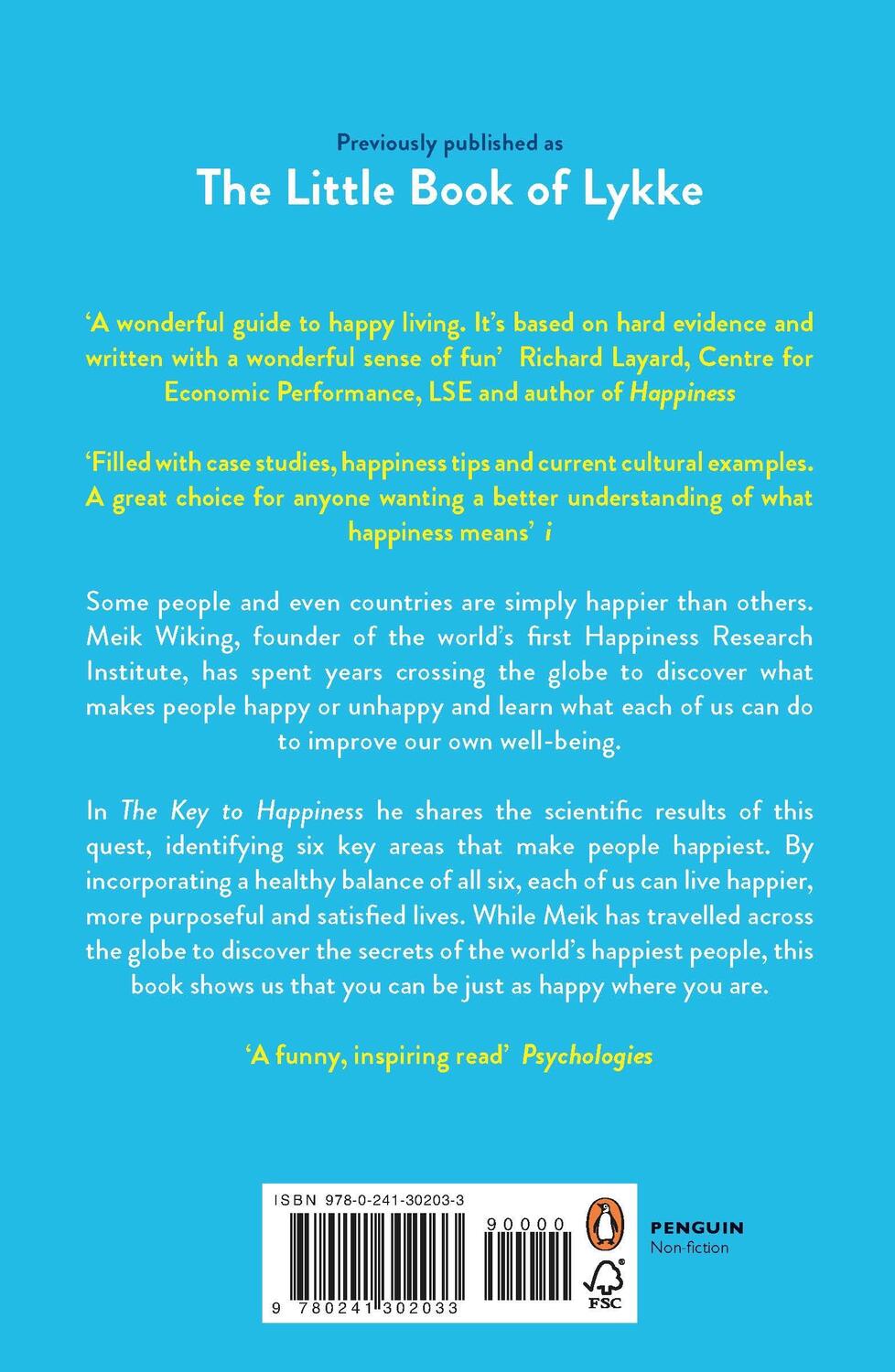Rückseite: 9780241302033 | The Key to Happiness | Meik Wiking | Taschenbuch | Englisch | 2019