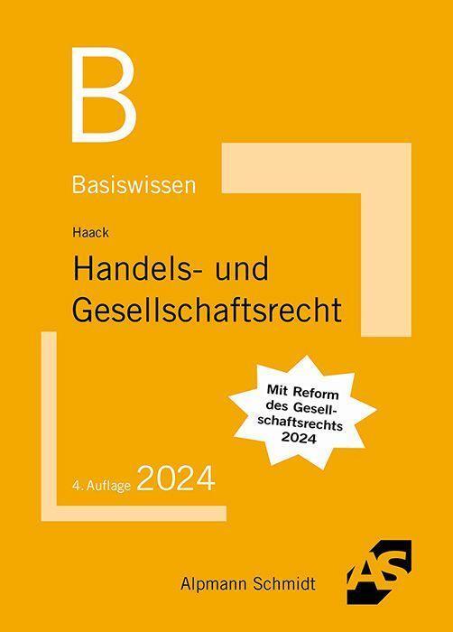 Cover: 9783867528993 | Basiswissen Handels- und Gesellschaftsrecht | Claudia Haack | Buch