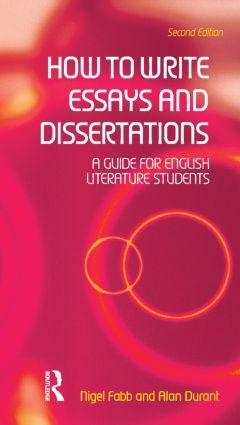 Cover: 9780582784550 | How to Write Essays and Dissertations | Alan Durant (u. a.) | Buch
