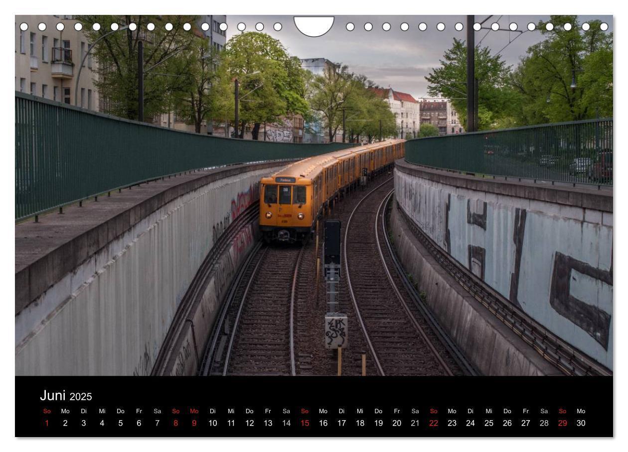 Bild: 9783435603862 | Auf Gleisen durch Berlin (Wandkalender 2025 DIN A4 quer), CALVENDO...