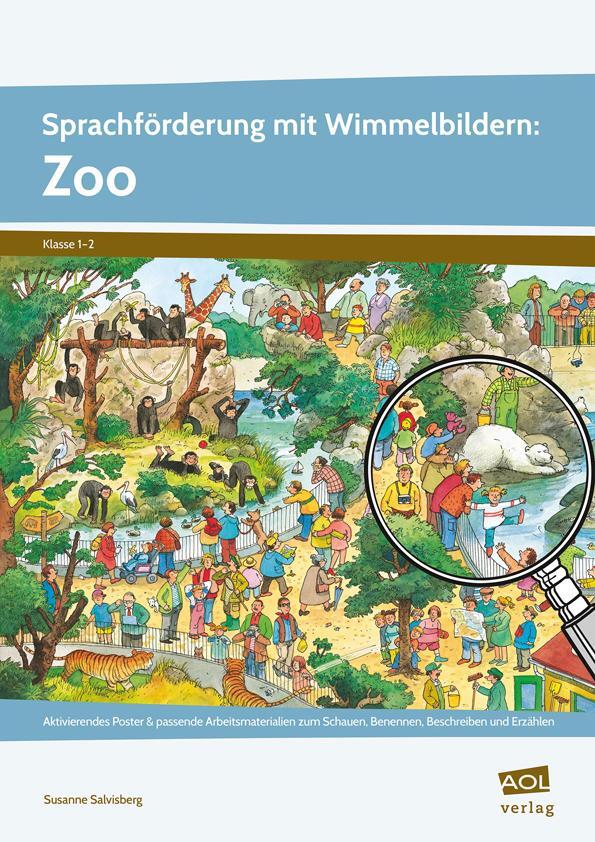 Cover: 9783403105336 | Sprachförderung mit Wimmelbildern: Zoo | Susanne Salvisberg | 40 S.