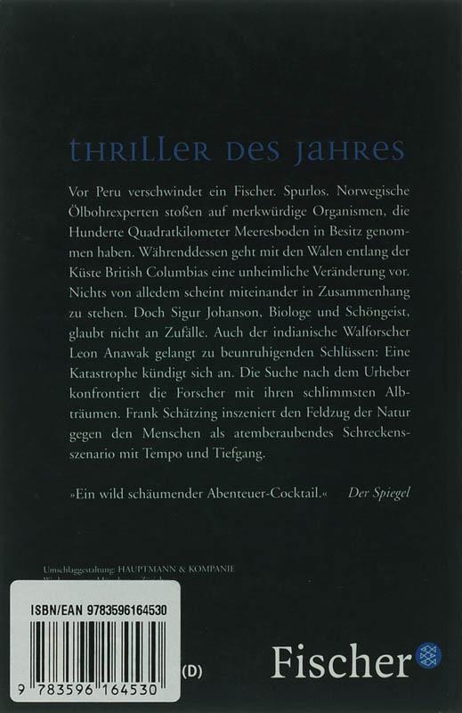 Rückseite: 9783596164530 | Der Schwarm | Frank Schätzing | Taschenbuch | 987 S. | Deutsch | 2005