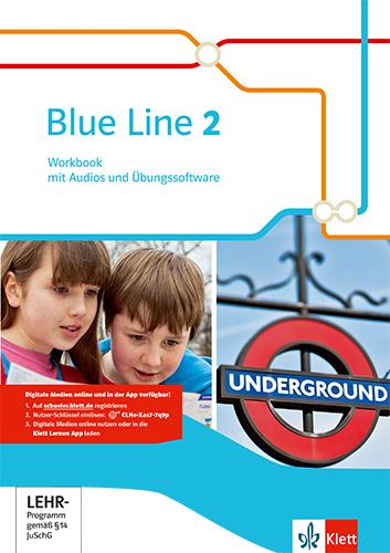 Cover: 9783125478824 | Blue Line 2. Workbook mit Audios und Übungssoftware 6. Schuljahr | Haß