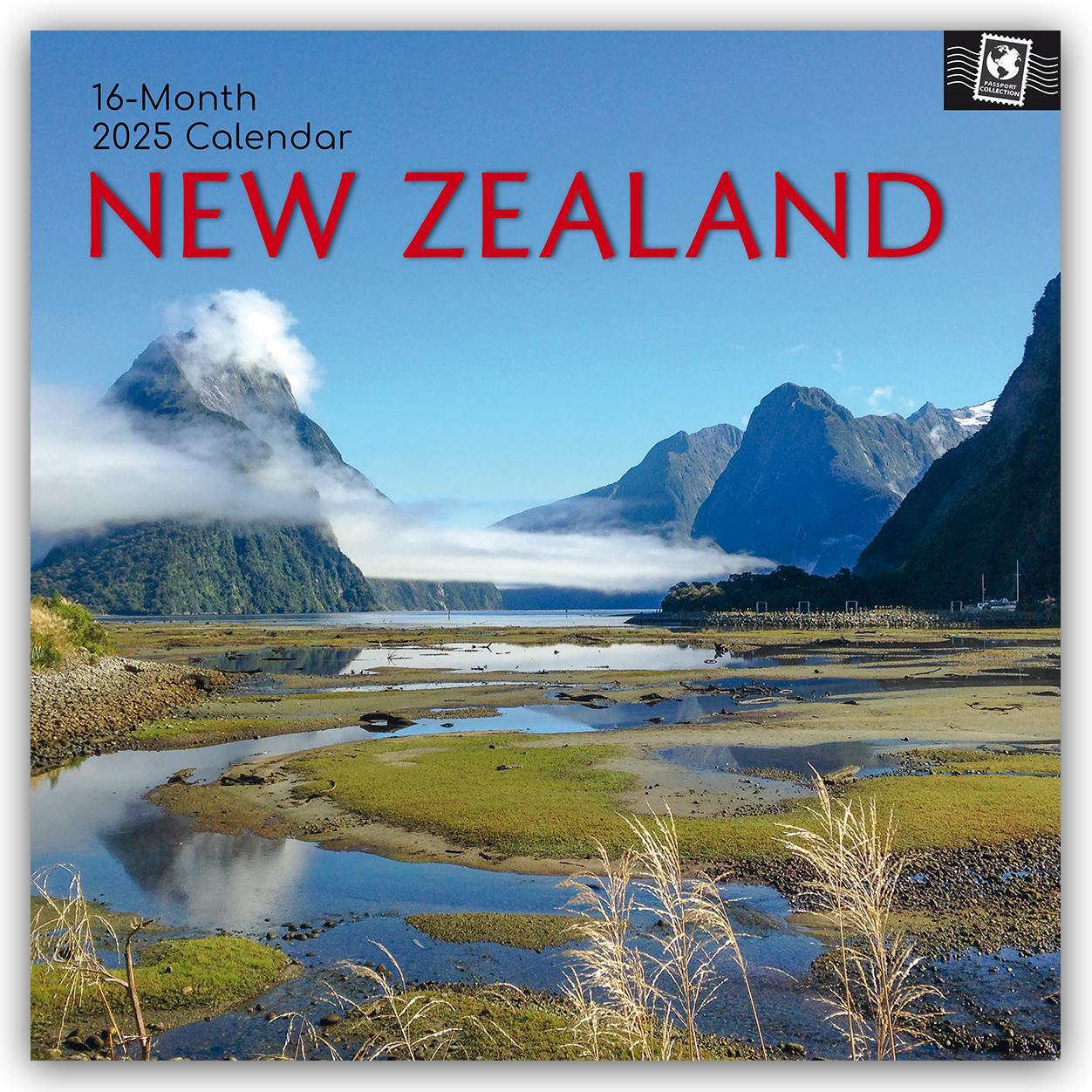 Cover: 9781835361405 | New Zealand - Neuseeland 2025 - 16-Monatskalender | The Gifted | 14 S.