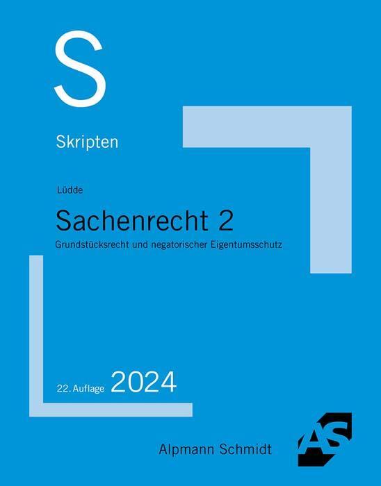 Cover: 9783867528948 | Skript Sachenrecht 2 | Jan Stefan Lüdde | Taschenbuch | 192 S. | 2024