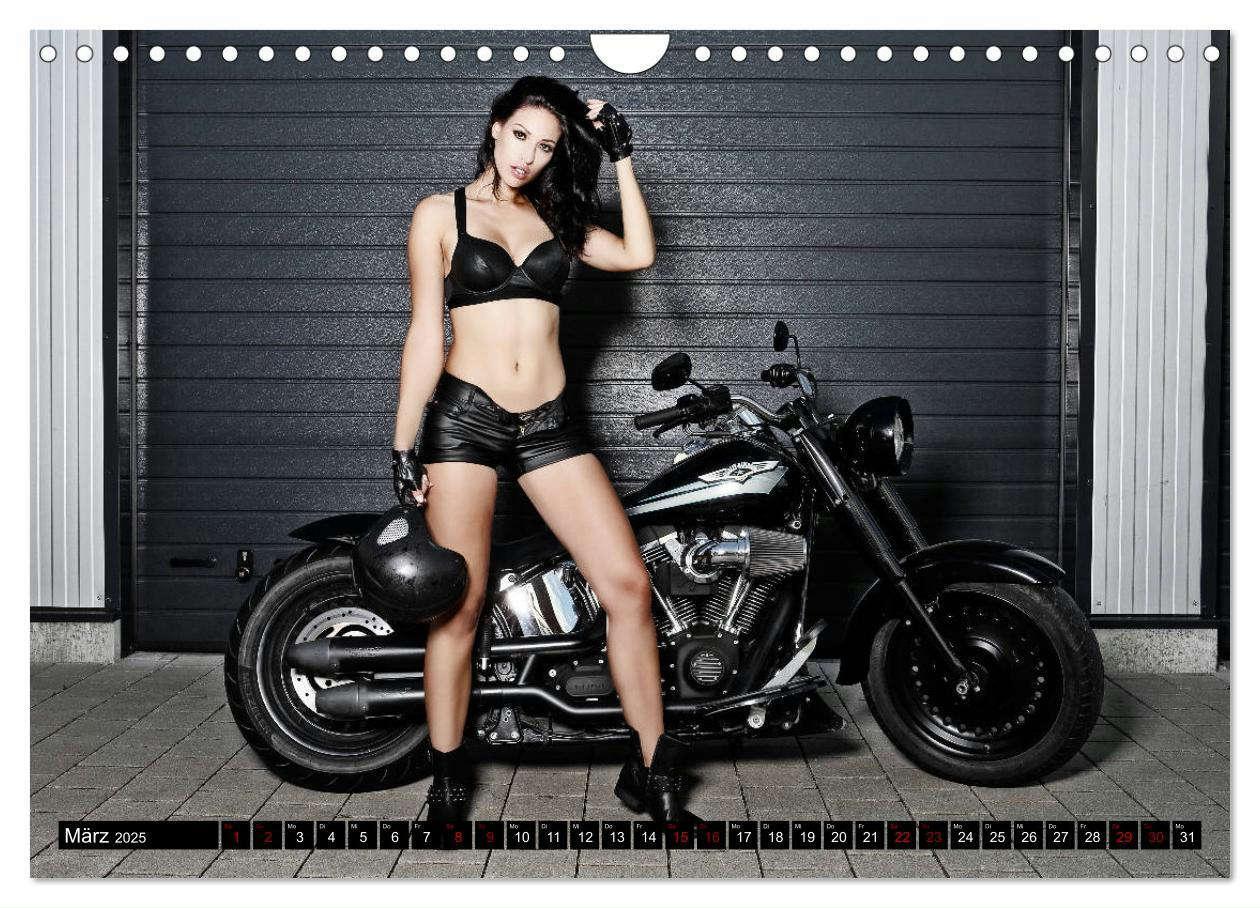 Bild: 9783435115945 | Motorräder und Sexy Girls (Wandkalender 2025 DIN A4 quer), CALVENDO...