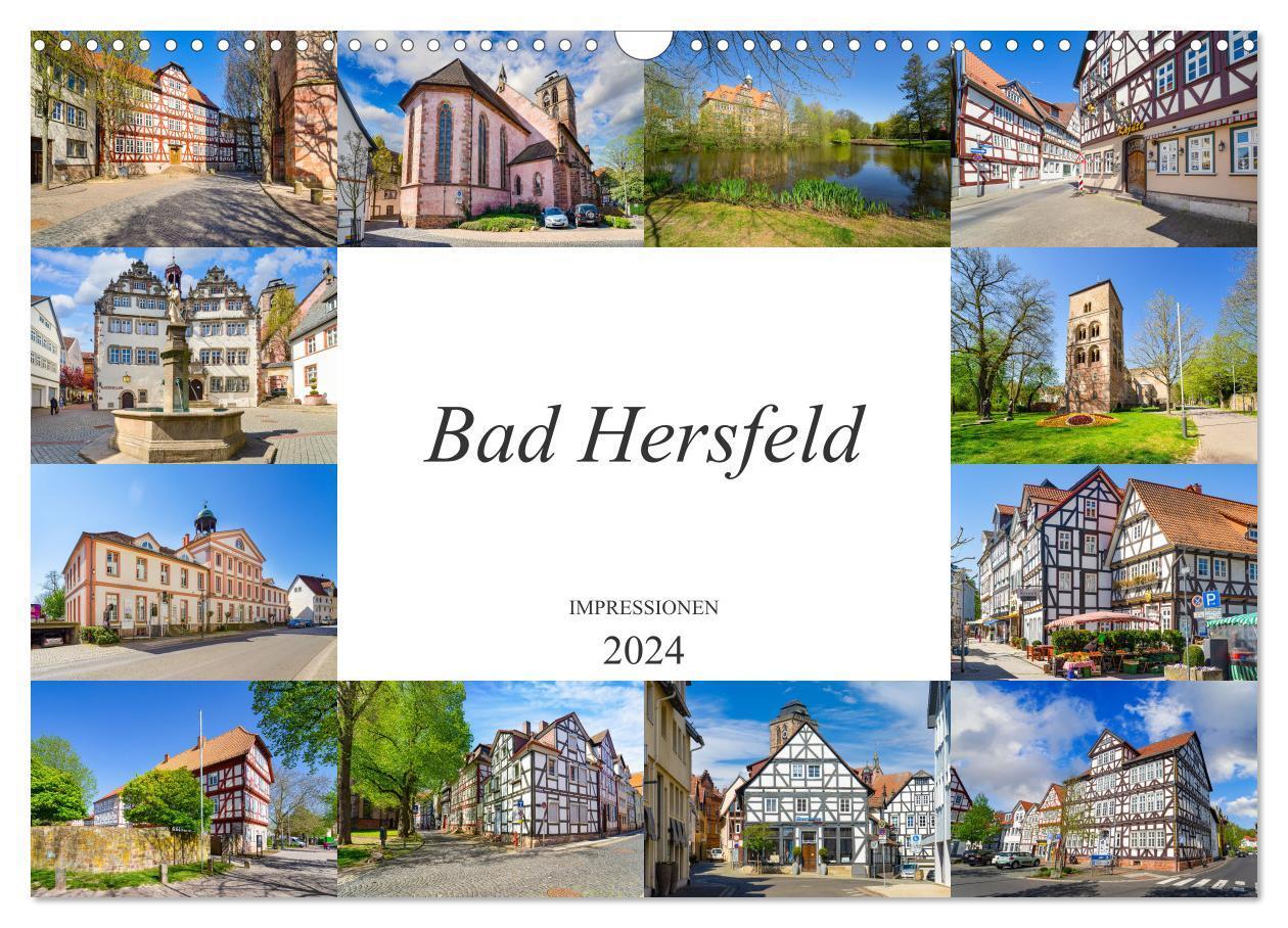 Cover: 9783675500822 | Bad Hersfeld Impressionen (Wandkalender 2024 DIN A3 quer), CALVENDO...