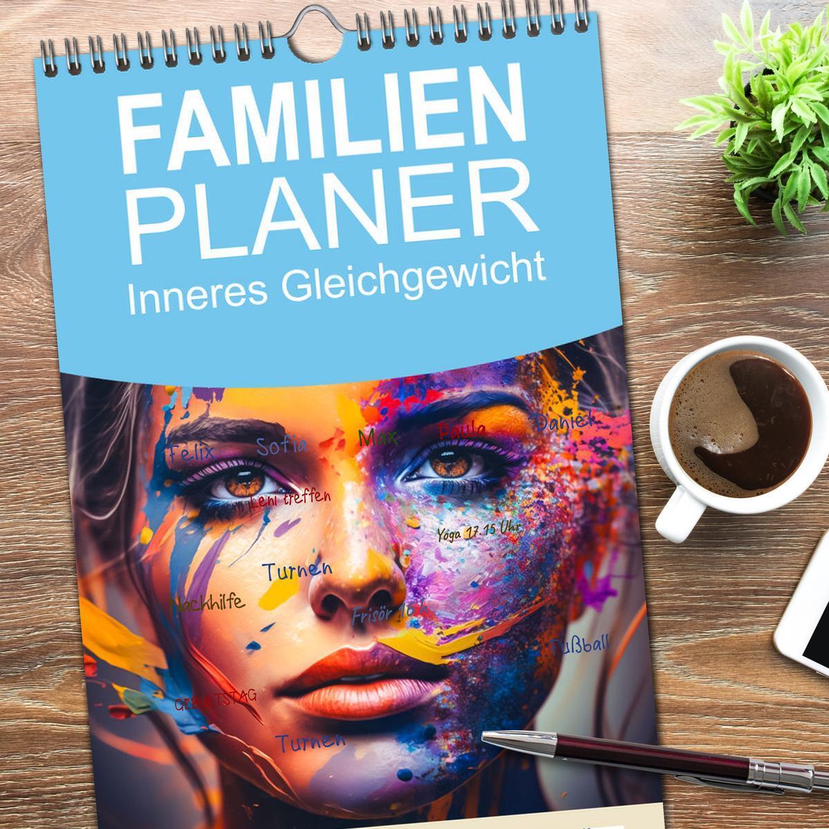 Bild: 9783457093641 | Familienplaner 2025 - Inneres Gleichgewicht mit 5 Spalten...