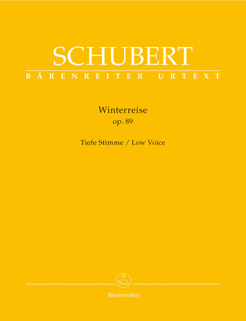 Cover: 9790006538768 | Winterreise Op. 89 D 911 - Low Voice | Singing Score, Urtext edition