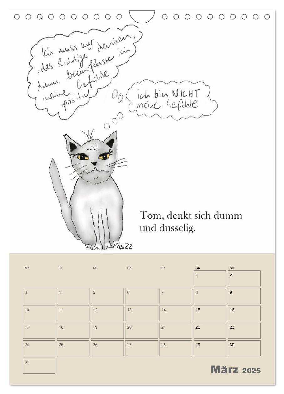 Bild: 9783457220238 | Therapie.Katzen (Wandkalender 2025 DIN A4 hoch), CALVENDO...