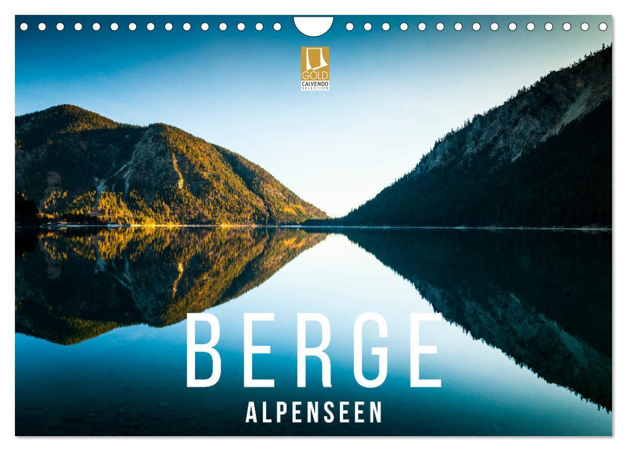 Cover: 9783383236143 | Berge. Alpenseen (Wandkalender 2024 DIN A4 quer), CALVENDO...