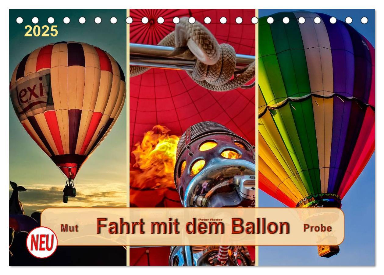 Cover: 9783435484263 | Fahrt mit dem Ballon, Mut-Probe (Tischkalender 2025 DIN A5 quer),...