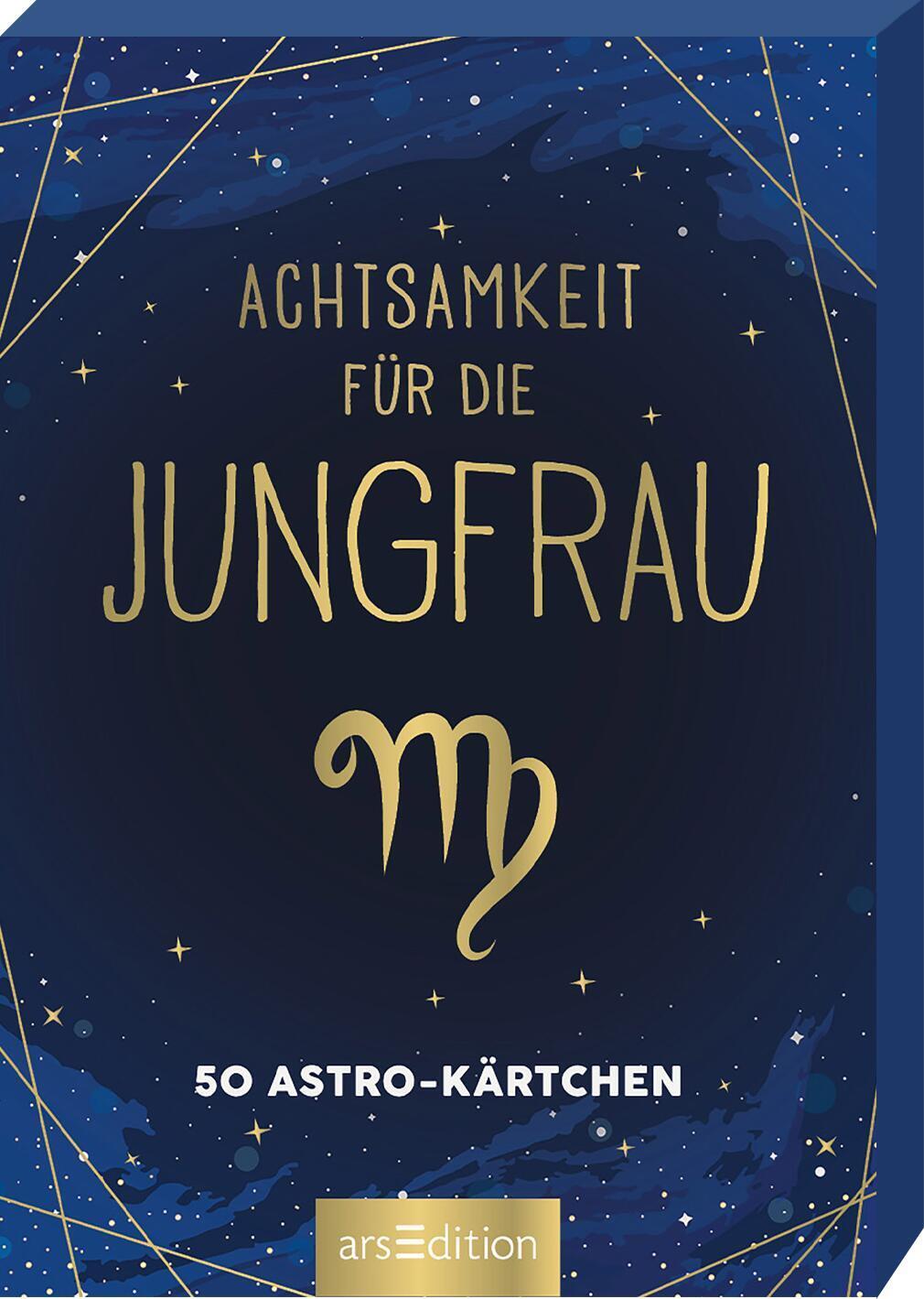 Cover: 9783845849706 | Achtsamkeit für die Jungfrau | 50 Astro-Kärtchen | Taschenbuch | 51 S.